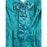 Unbranded Vintage Lace Guipure Sleeveless Midi Dress Fern Green XS UK Size 6 - Ava & Iva