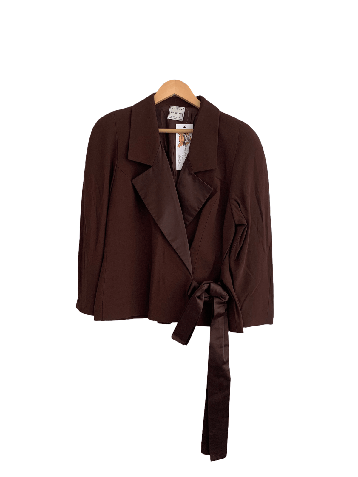 Amanda Wakeley Designer Brown Jacket Size M/L - Ava & Iva