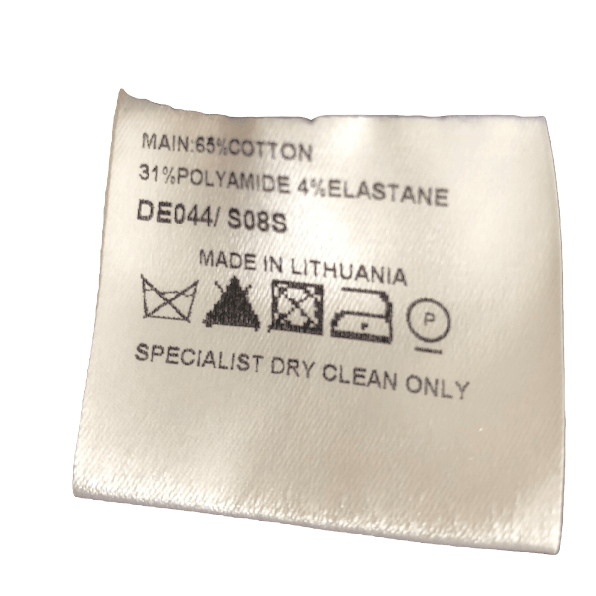 Karen Millen Vintage Cotton Blend 3/4 Sleeve Belted Shirt Dress Navy Blue UK Size 10-12 - Ava & Iva