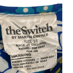 Vintage the Switch by Martin Emprex. Est. Viscose Sleeveless Longline Maxi Dress Electric Blue Multi Floral Print UK Size 10-12 - Ava & Iva