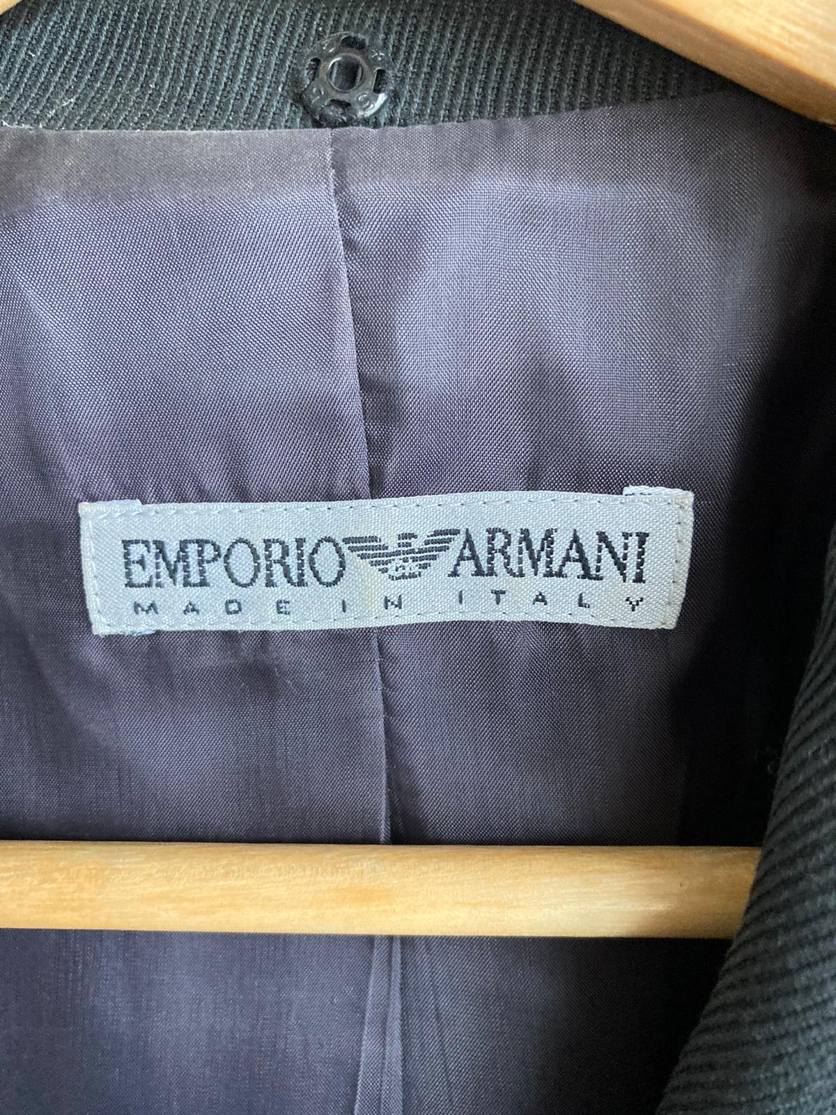 Emporio Armani Wool Black trouser Suit UK Size 12 - Ava & Iva
