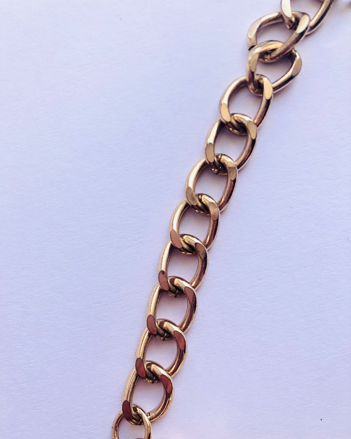 Vintage Navy Blue / Ivory White Crystal and Smoky Zirconia Gold Tone Curb Chain Drop Necklet Necklace - Ava & Iva