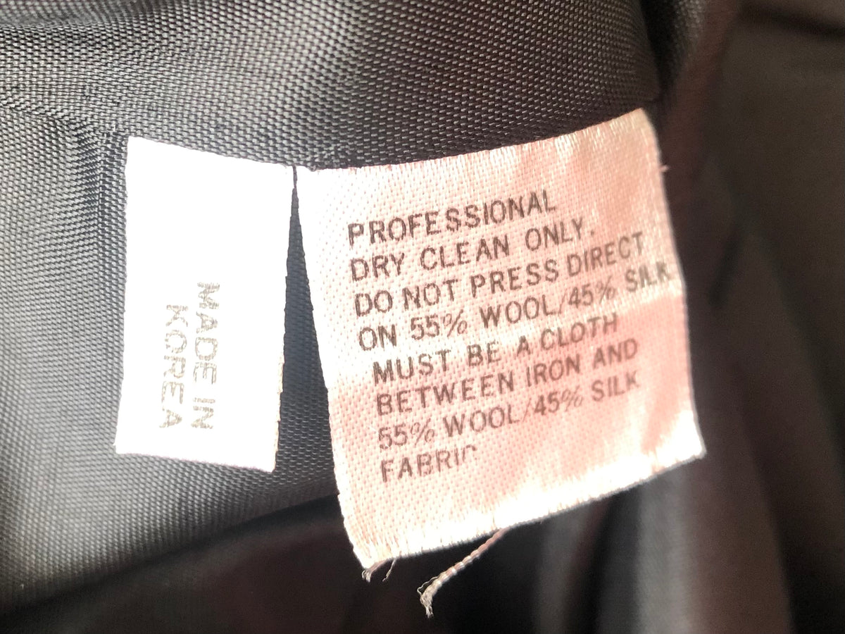 Raul Blanco New York Vintage Silk Wool 80s Evening Jacket Black Swirl Pattern UK12 - Ava & Iva