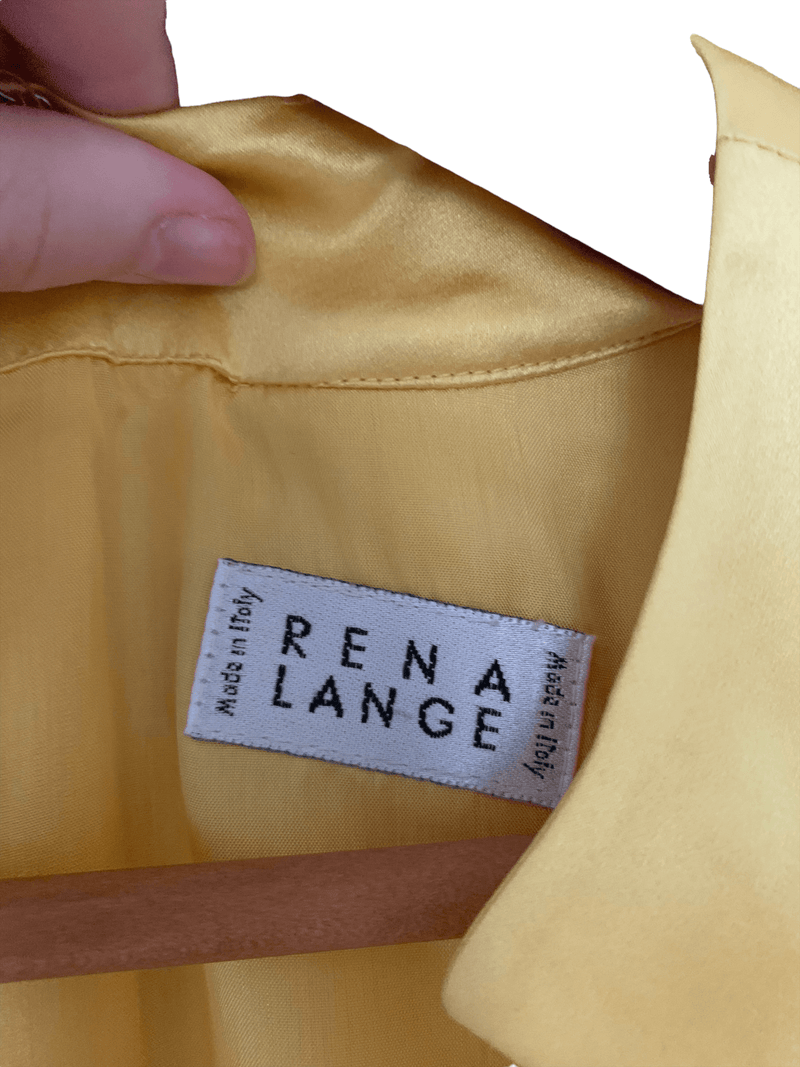 Rena Lange Short Sleeve Dress Yellow UK Size 12 - Ava & Iva