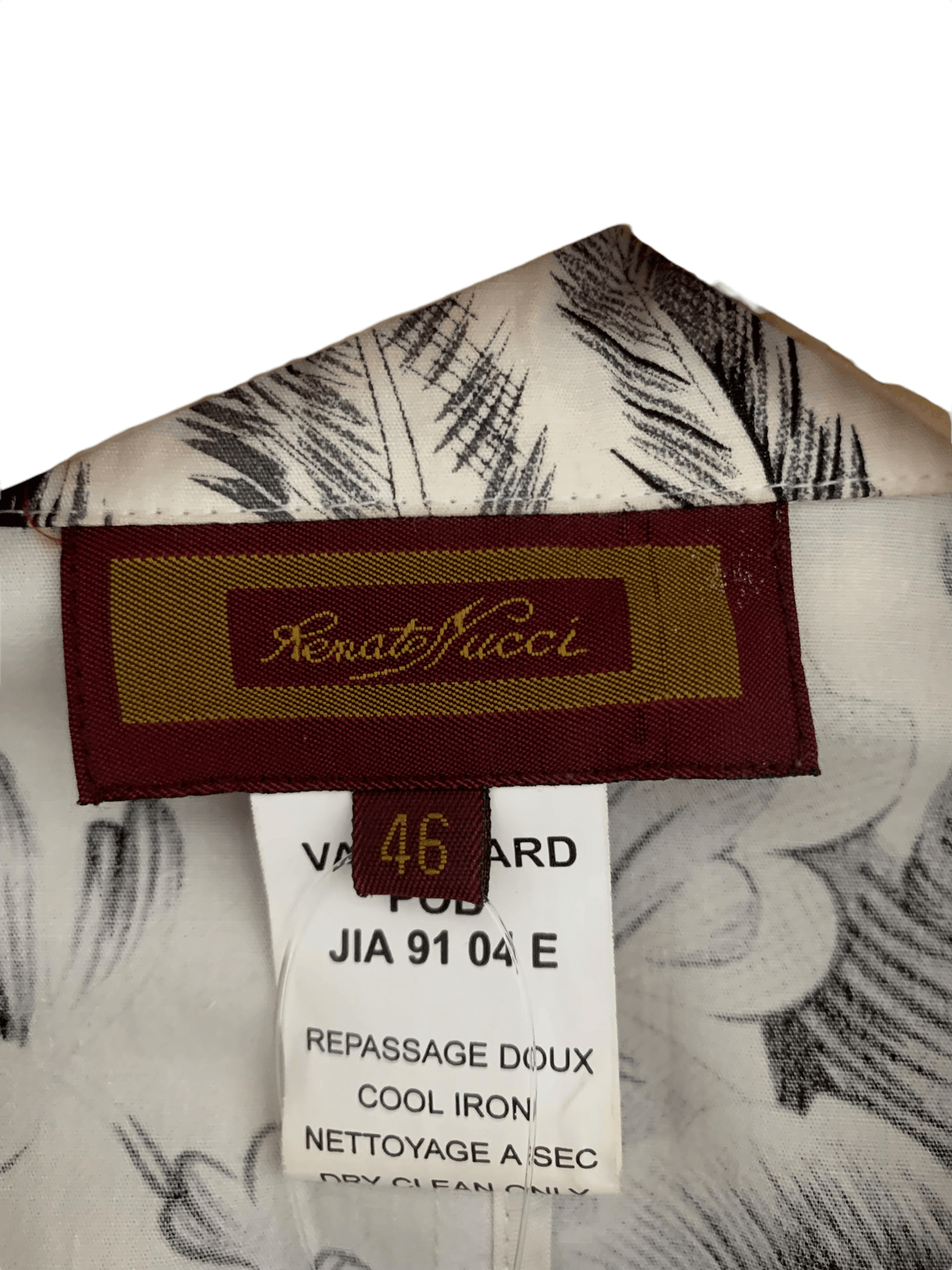 Renato Nucci Cotton Dress and Jacket Suit Floral Black and White UK Size Large - Ava & Iva