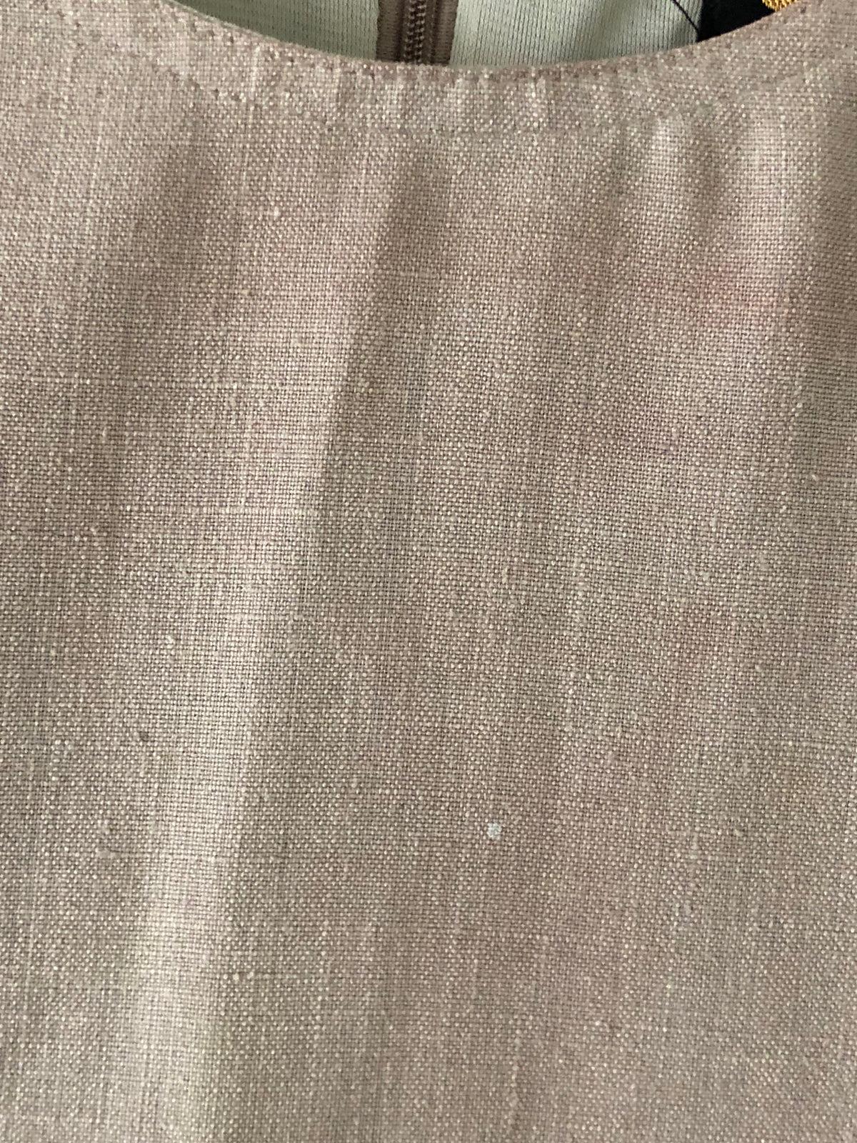 Gilbor Vintage Viscose Blend Sleeveless Shift Maxi Dress Beige UK Size 14 - Ava & Iva