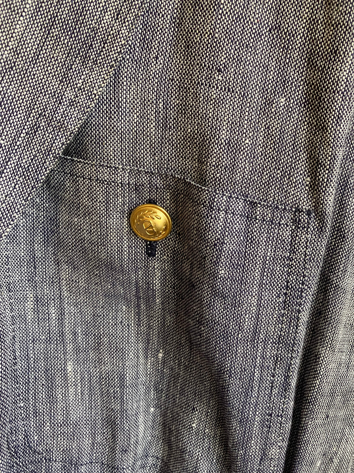 Valentino Linen Blue short Sleeve Dress UK Size 12 - Ava & Iva