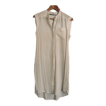 AllSaints 100% Silk Sleeveless Tunic Dress Cream UK Size 8 - Ava & Iva