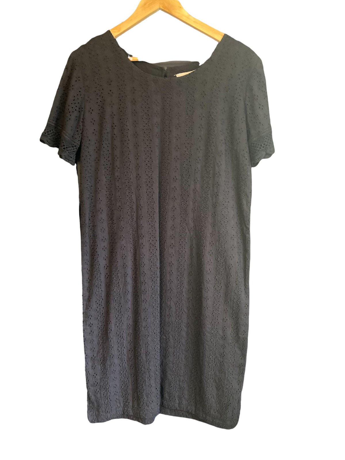 Lily Ella Cotton Navy Short Sleeved Dress UK Size 12 - Ava & Iva