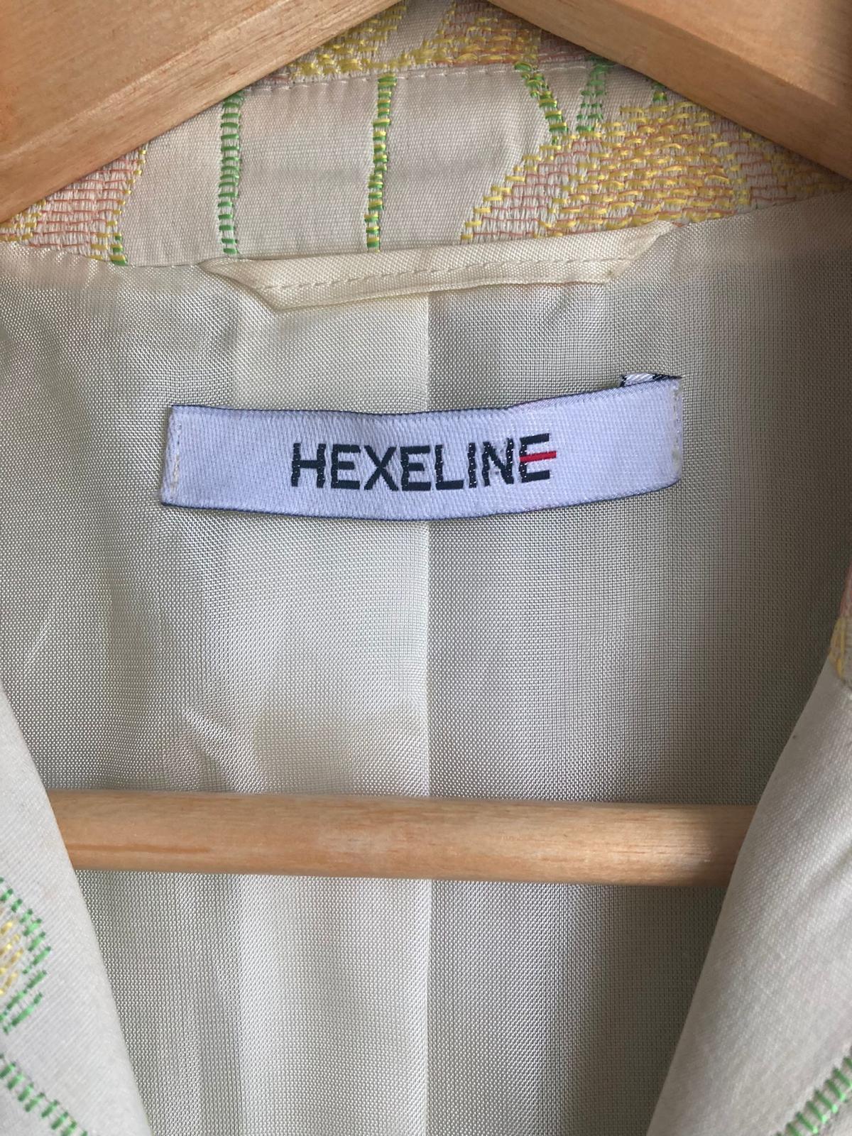 Hexeline Cream Patterned Skirt Suit UK Size 14 - Ava & Iva