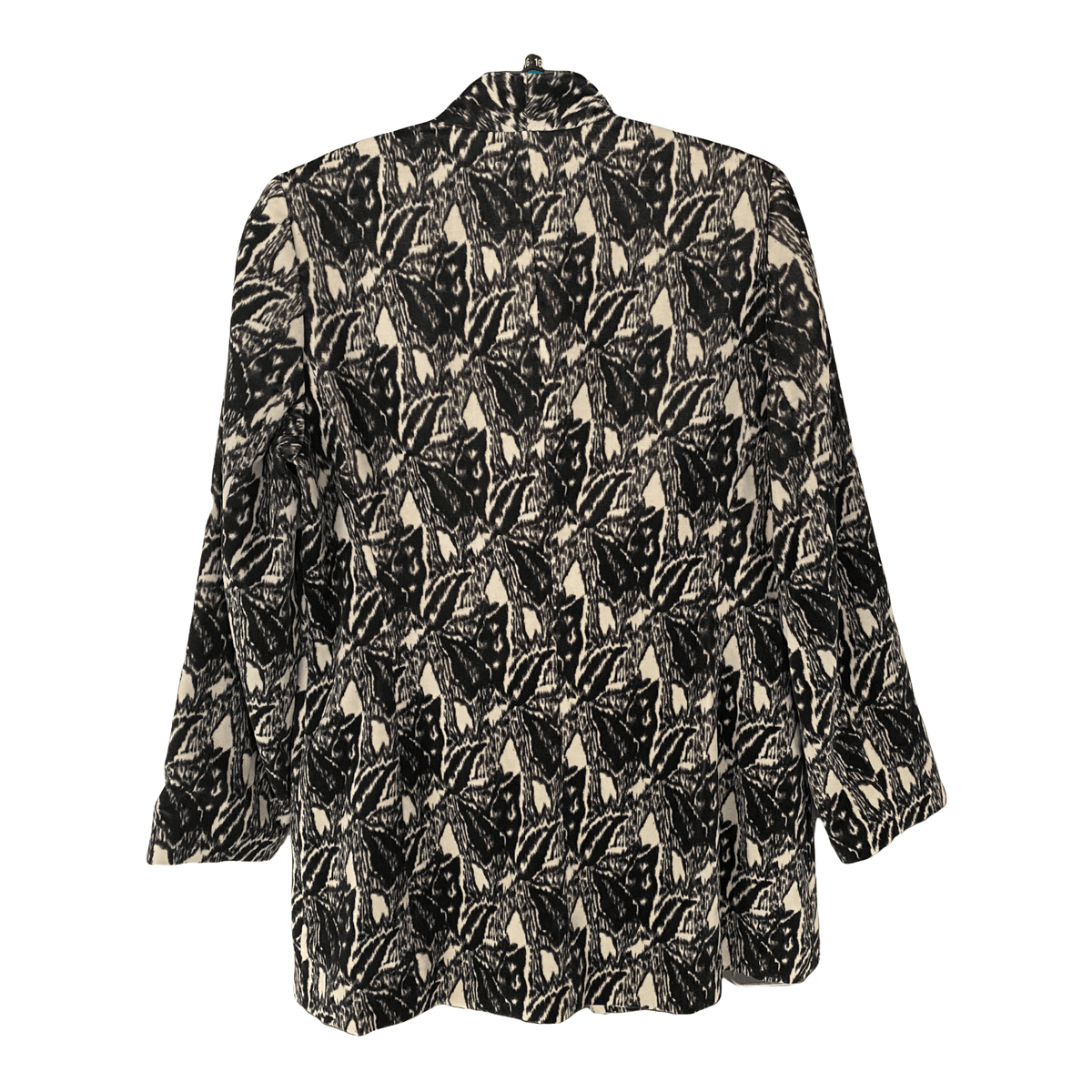 Prestige Chinese Style Velvet Jacket Black & White UK Size 16 - Ava & Iva