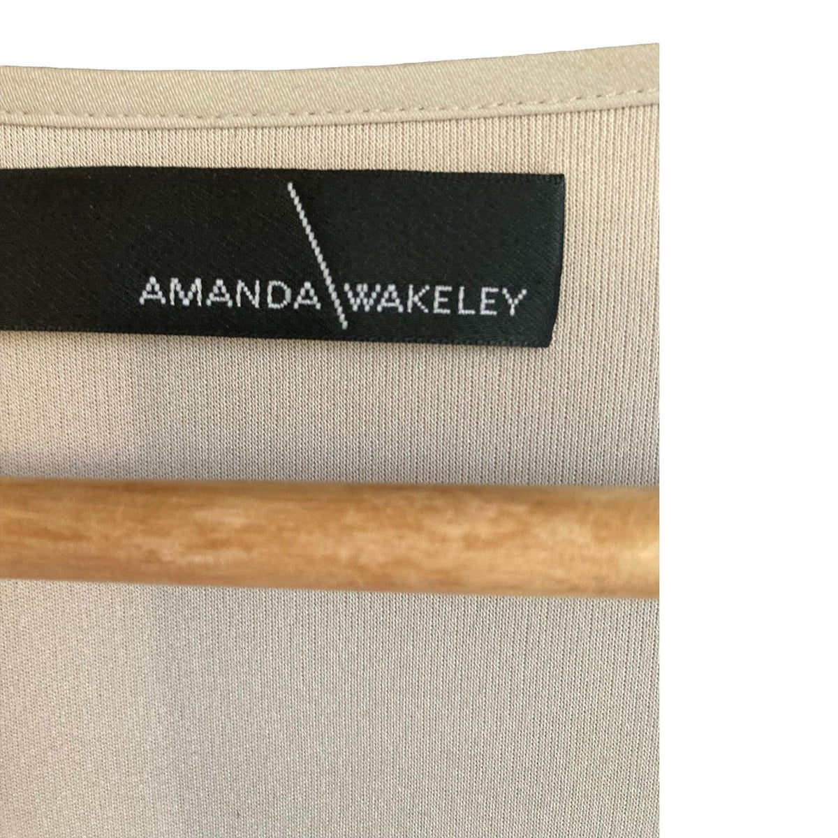 Amanda Wakeley Silk Cream 3/4 Sleeve Dress UK Size 12 - Ava & Iva