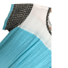 Unbranded Cotton Short Sleeve Maxi Tunic Summer Sundress Dress Light Blue Multi UK Size 10-12 - Ava & Iva