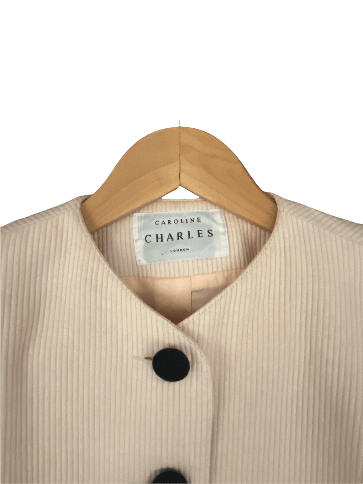 Caroline Charles Cotton Light Quilted Jacket Peach UK Size 12/14 - Ava & Iva