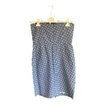 Alice by Temperley Cotton Blue Polka Dot Strapless Dress UK Size 12 - Ava & Iva