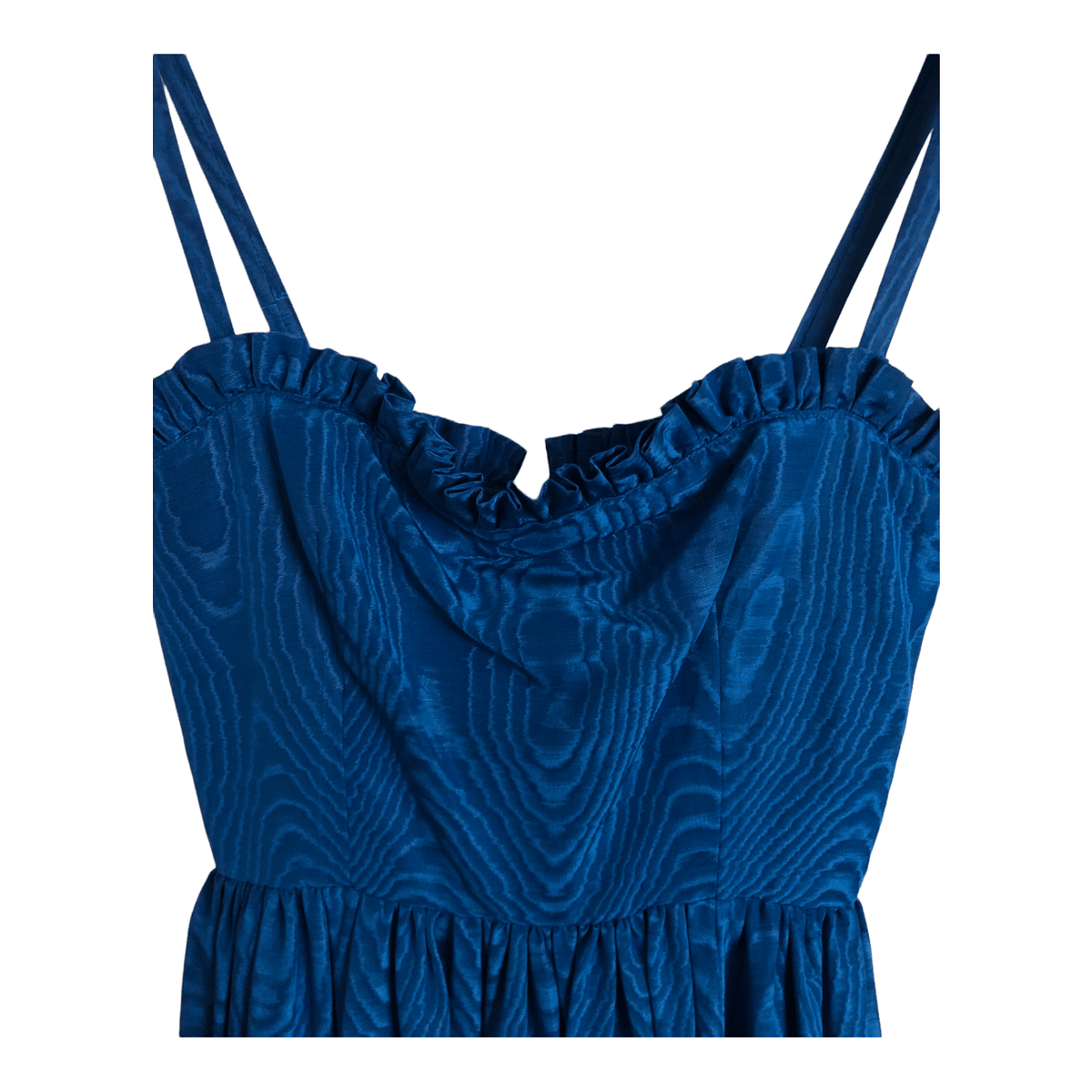 A Cut Above Vintage Sleeveless Summer Maxi Dress Electric Blue UK Size 8-10 - Ava & Iva