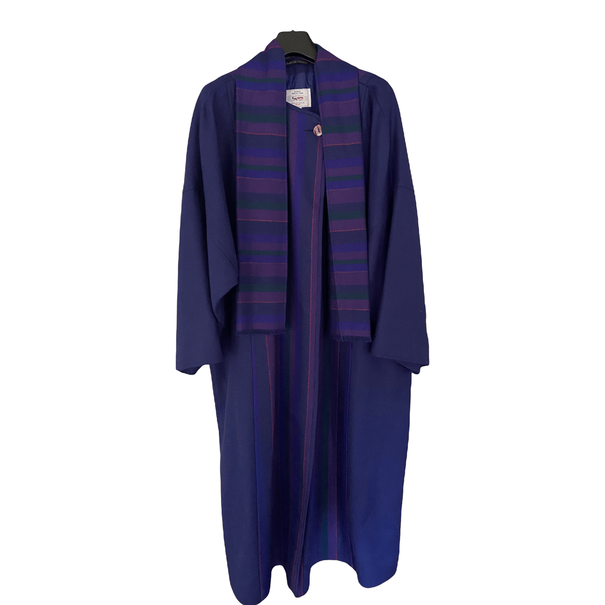 Avoca Irish Wool Cape Purple Fully Lined with Scarf UK size L - Ava & Iva