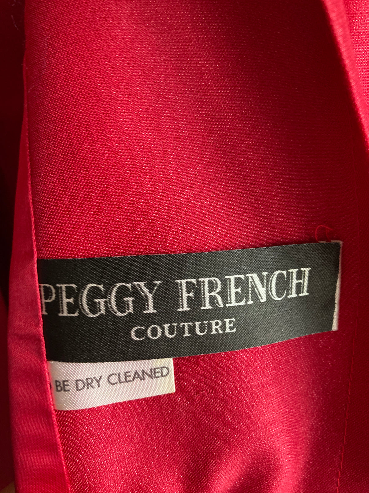 Vintage Peggy French Red Sleeveless Dress And Coat Suit UK Size 16 - Ava & Iva