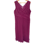 Jacques Vert Purple Polkadot Dress UK Size 18 BNWT - Ava & Iva