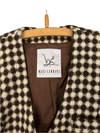 Max Librati Bolero Jacket Wool Alpaca Mix Brown and Cream UK Size 14 - Ava & Iva