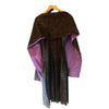 Koupycraft Black Lace & Purple Shoestring Evening Dress With Matching Stoll UK Size 16 - Ava & Iva