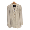 Paul Costello Dressage Linen Mix Single Breasted Jacket Biscuit UK Size 12 - Ava & Iva