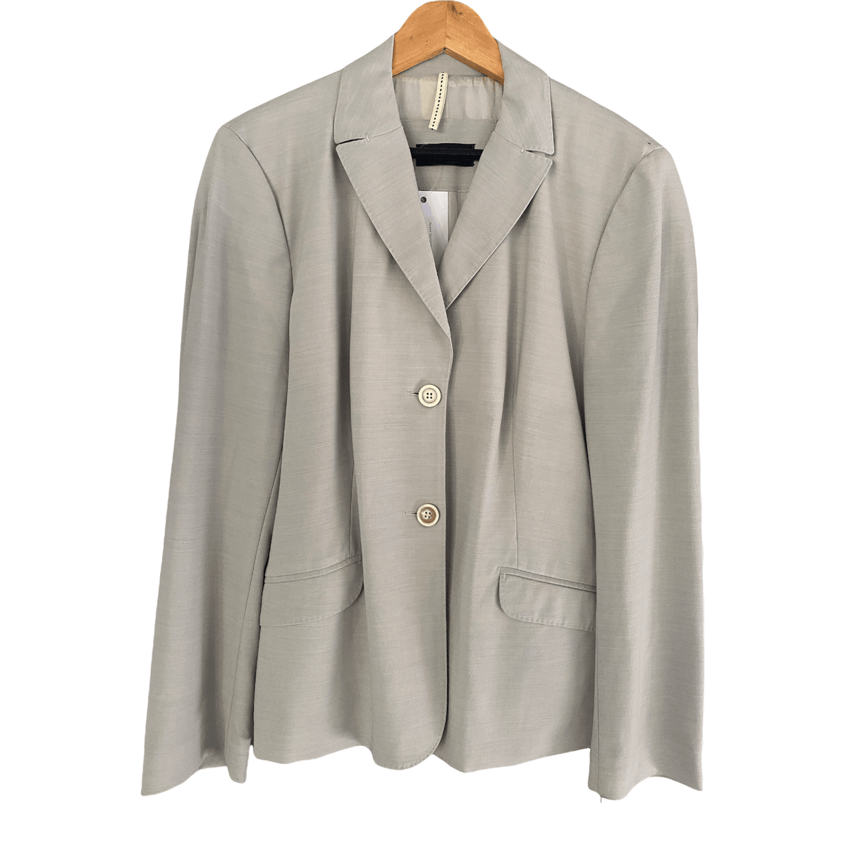 Piazza Sempione Grey Fine Wool Blazer IT50 UK Size 18 - Ava & Iva