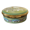Halcyon Days "Tennis at Wimbledon in Edwardian Times" Oval Enamel Box - Ava & Iva