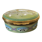 Halcyon Days "Tennis at Wimbledon in Edwardian Times" Oval Enamel Box - Ava & Iva