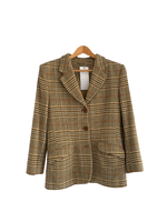 Vintage Country Tweed Jacket Beige IT44 UK Size 12 - Ava & Iva