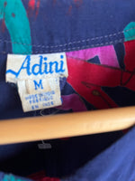 Adini Navy Patterned Long Sleeved Dress UK Size 16 - Ava & Iva