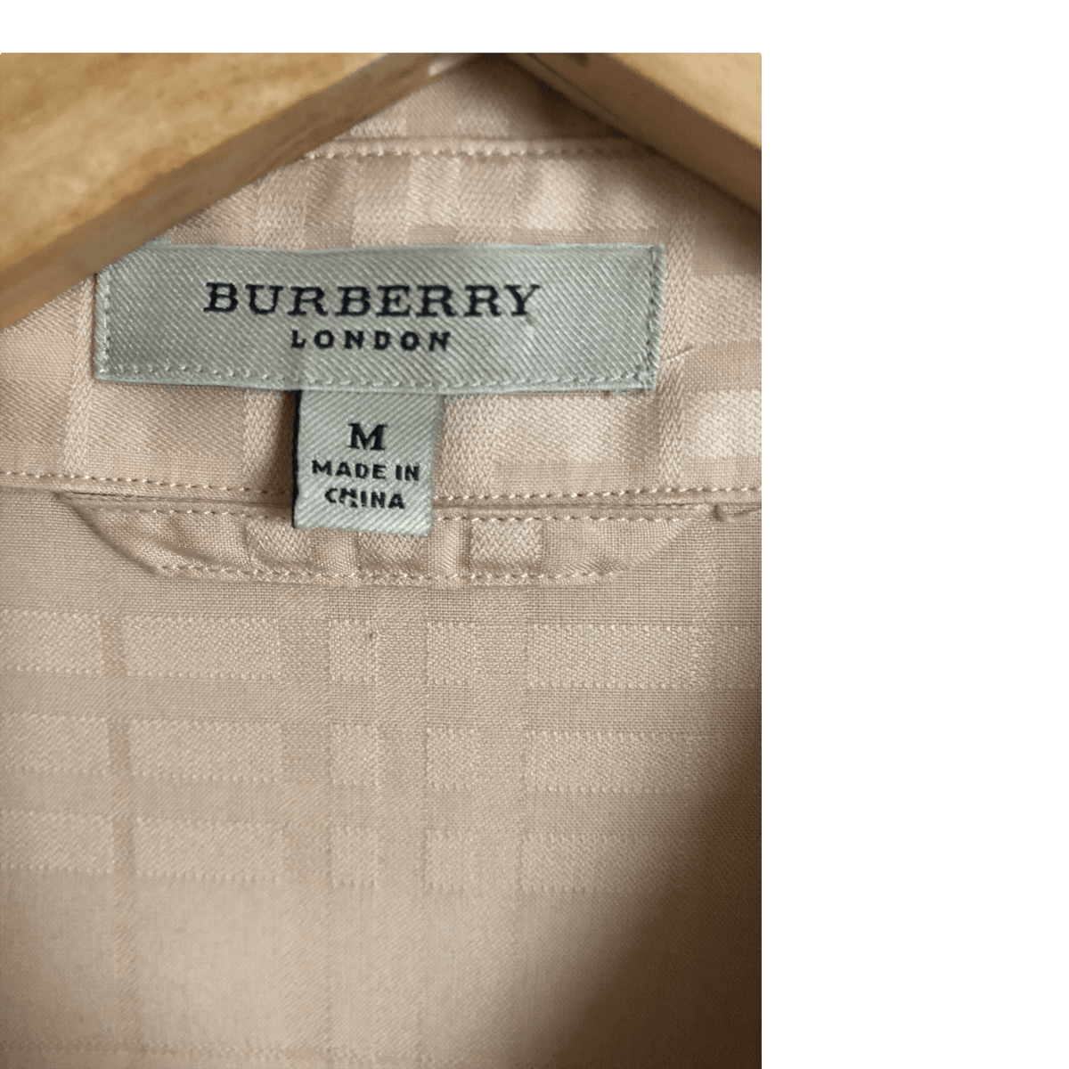 Burberry London 100% Cotton Short Sleeve Designer Shirt Dress Beige Size M - Ava & Iva