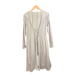 Out Of The Nile Cotton Pale Blue Long Sleeved Coat Dress UK Size 18 - Ava & Iva