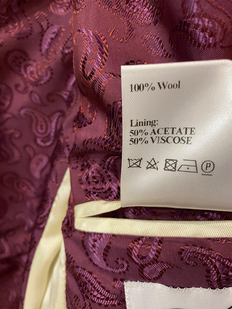 Flynn Eve Jacket Wool Plum & Olive Check UK size 8 (36) RRP £398 BNWT - Ava & Iva