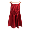 Moschino Cheap and Chic 100% Polyamide Sleeveless Designer Cocktail Dress Scarlet Red UK Size 12 - Ava & Iva