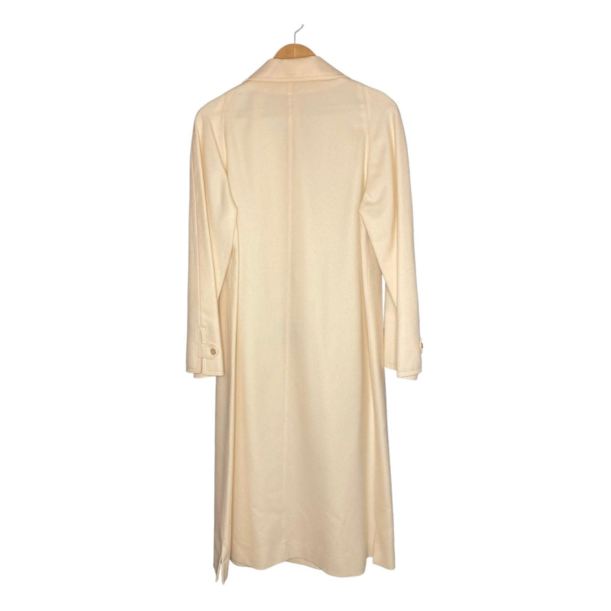 Admyra Wool Pale Yellow Long Sleeved Coat UK Size 12 - Ava & Iva