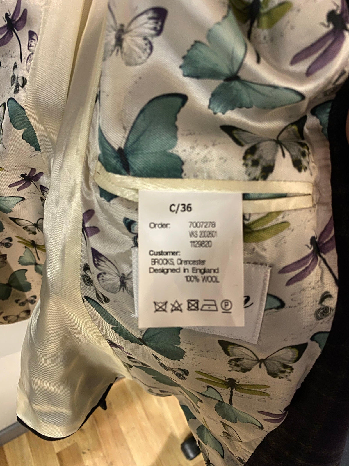 Flynn Lamont Country Jacket Wool Navy Check UK Size 8 BNWT RRP £398 - Ava & Iva