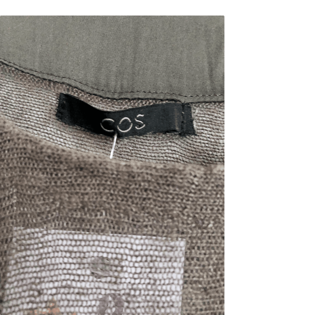 Cos Linen Sleeveless Tunic Dress Taupe Size M/L - Ava & Iva