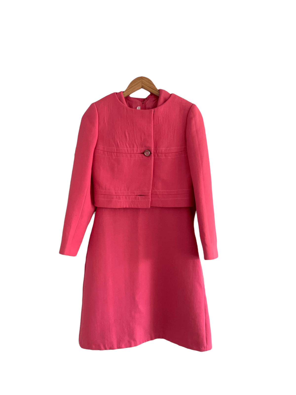 Audrey Segal Dress and Jacket Suit Pink UK Size 10 - Ava & Iva