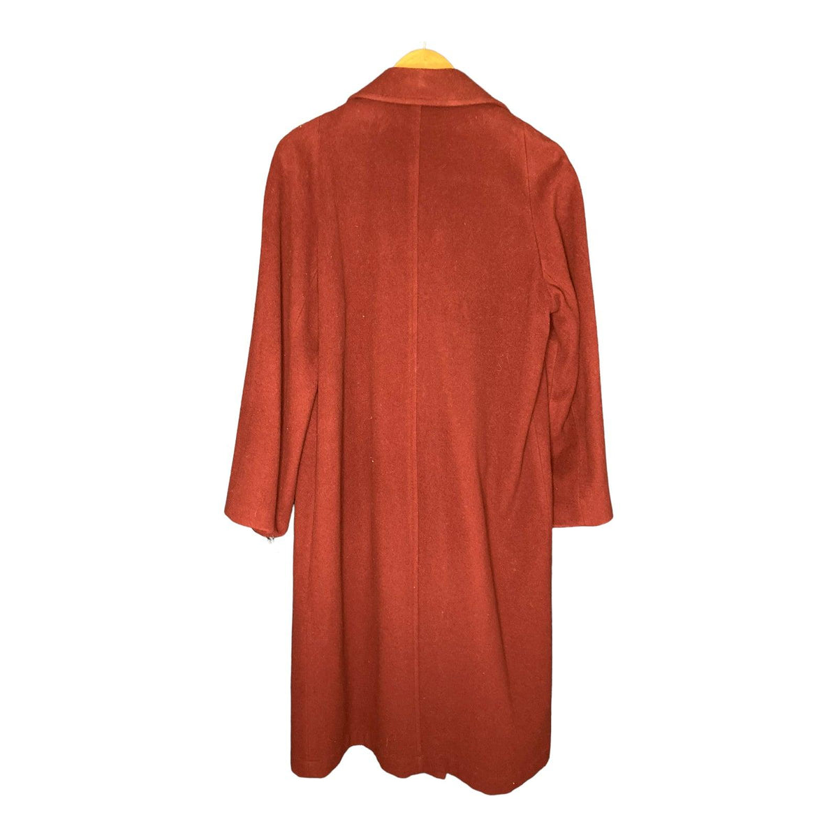 First Avenue Wool & Cashmere Blend Burgundy Long Sleeved Coat UK Size 12 - Ava & Iva