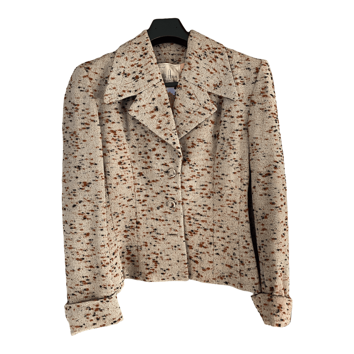 Lilli Ann of San Fransisco Vintage Jacket Grey and Brown Fleck UK Size 12 - Ava & Iva