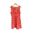 Chloe Red And White Patterned Sleeveless Dress UK Size 14 - Ava & Iva