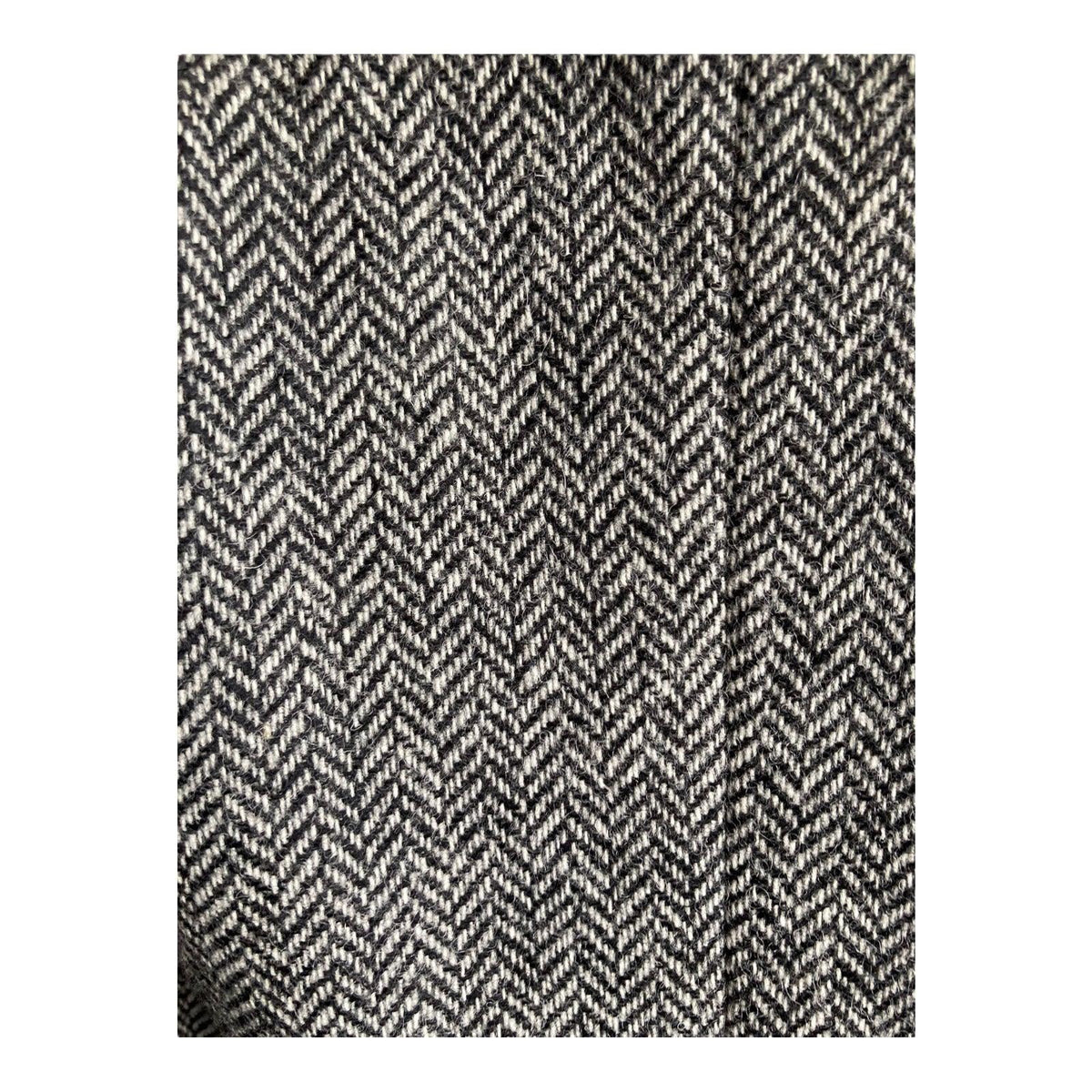 L.K. Bennett Wool Herringbone Black And White Skirt Suit Jacket Size 14 Skirt Size 12 - Ava & Iva