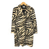 Ter Et Bantine Cream & Black Patterned Long Sleeved Coat UK Size 16 - Ava & Iva