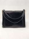 Vintage Black Leather Handbag - Ava & Iva