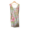 Max Mara Linen Green And Pink Floral Sleeveless Dress UK Size 10 - Ava & Iva