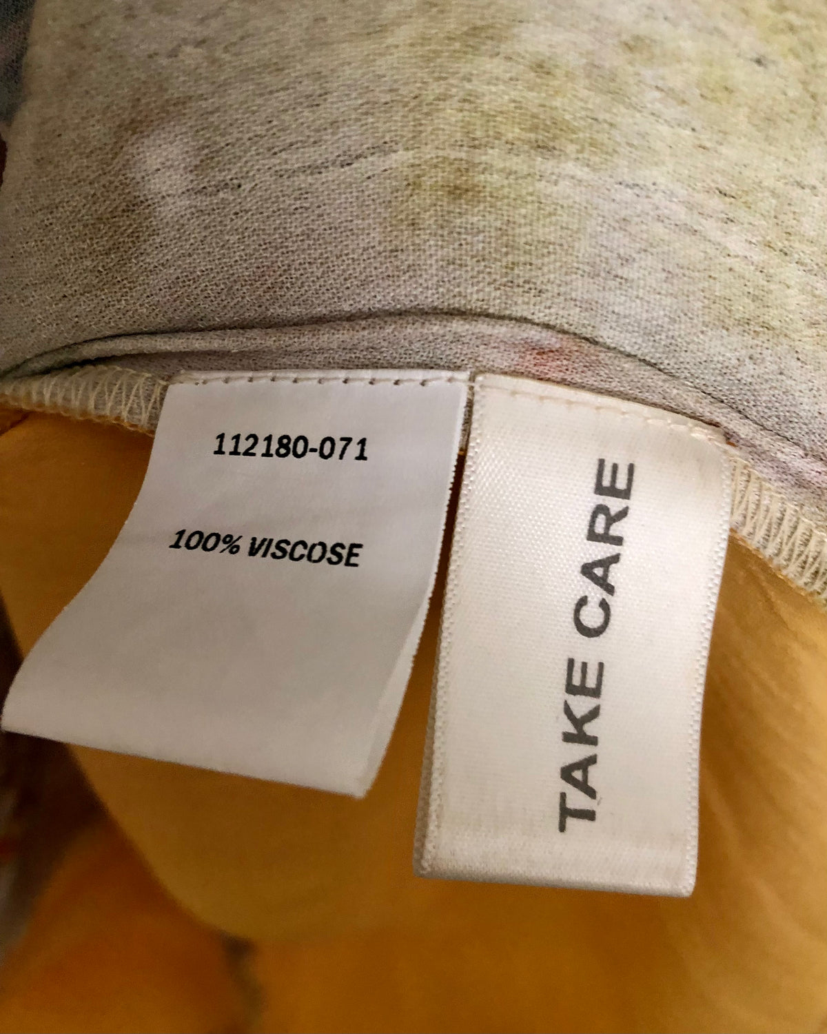 Blank London 100% Viscose Short Sleeve Embellished Kaftan Style Dress Yellow Ochre Multi Small - Ava & Iva