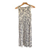 L K Bennett Silk Charcoal Floral Sleeveless Dress UK Size 6 - Ava & Iva
