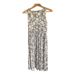 L K Bennett Silk Charcoal Floral Sleeveless Dress UK Size 6 - Ava & Iva