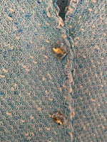 Liola Cotton Mix Jacket Cardigan Turquoise IT50 UK Size 18 - Ava & Iva
